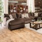 Wessington Sectional Sofa SM6111 U-Shaped in Chocolate Fabric