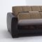 Ferra Fulya Brown Sofa Bed by Sunset w/Options