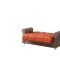 Avalon Sofa Bed in Orange Fabric by Casamode w/Options