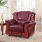 Bella 632 Sofa in Burgundy Bonded Leather w/Optional Items