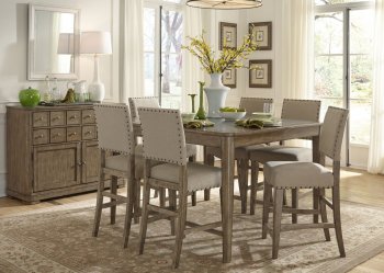 Weatherford Counter Height Table 7Pc Set 645-CD-5GTS by Liberty [LFDS-645-CD-5GTS Weatherford]