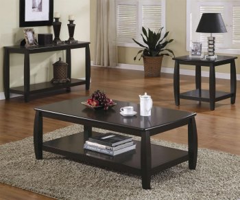 Modern Coffee Table 3Pc Set in Cappuccino by Coaster w/Options [CRCT-701078]