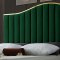 Jolie Bed in Green Velvet Fabric by Meridian w/Options