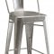 Lahrer 122097 5Pc Bar Table & Metal Chairs Set by Coaster