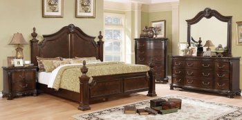 Hesperos Bedroom CM7798CH in Brown Cherry w/Options [FABS-CM7798CH-Hesperos]