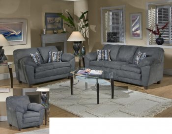 5550 Julia Sofa & Loveseat Set in Bulldozer Thunder by Chelsea [CHFS-TU-5550 Julia BT]