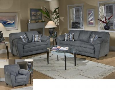 5550 Julia Sofa & Loveseat Set in Bulldozer Thunder by Chelsea