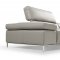 I800 Sofa in Light Grey Leather by J&M