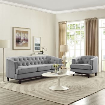 Coast Sofa in Light Gray Fabric by Modway w/Options [MWS-2131 Coast Light Gray]