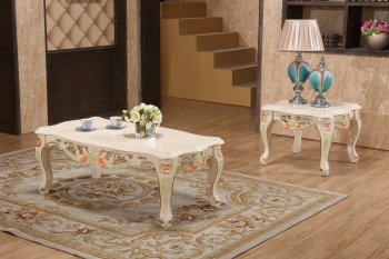 Milan 257 Coffee Table in Lacatta w/Optional End Tables [MRCT-257 Milan]