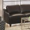 Layton 504841 Sofa in Black Bonded Leather Match by Coaster