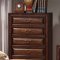 B2750G Bedroom in Cherry w/6 Drawer Bed & Optional Casegoods