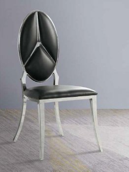 Cyrene Dining Chair DN00929 Set of 2 in Black PU by Acme [AMDC-DN00929 Cyrene]