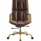 Rolento Office Chair 92494 in Espresso Top Grain Leather by Acme