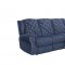 Grace Power Motion Sofa in Dark Blue by Global w/Options