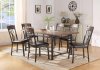 LynLee Dining Set 5Pc 60015 in Dark Oak & Dark Bronze by Acme