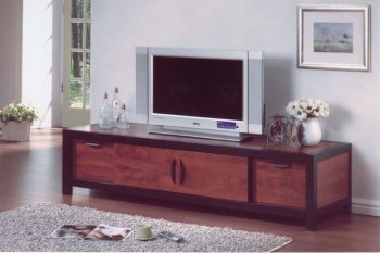 Two-Toned Modern Tv Stand With Wooden Sliding Doors [AMTV-258-2515]