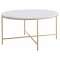 Ellison Coffee Table 3Pc Set 723208 White & Gold by Coaster