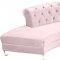 Anabella Sectional Sofa 697 3Pc Pink Velvet Fabric by Meridian