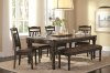 104781 Mulligan Dining Table in Two-Tone by Coaster w/Options