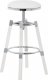 Venus Bar Stool 914 Set of 2 in White Faux Leather by Meridian