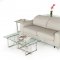 Tourquois Sofa Bed in Light Grey Full Leather by VIG