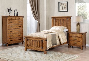 Brenner 4Pc Youth Bedroom Set 205261T in Honey by Coaster [CRKB-205261-Brenner]