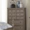 Lavonia Bedroom 1707NP in Wire-Brushed Gray by Homelegance