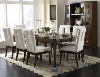 1410-94 Elmhurst Dining Table in Cherry by Homelegance w/Options [HEDS-1410-94 S2 Elmhurst]