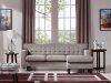 Tawny Sofa & Ottoman Set MB-1667 in Brow-Grey Fabric by VIG