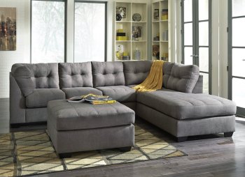 Maier Sectional Sofa 45220 in Charcoal Fabric by Ashley [SFASS-45220 Maier Charcoal]