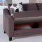 Denver Cozy Brown Sofa in Fabric by Sunset w/Options