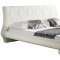 Joy Bed in White Half Leather by Casabianca