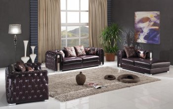 2762 Sofa in Full Genuine Leather by ESF [EFS-2762]