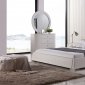 Angel Bed in White Half Leather by Casabianca