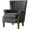 Essex Accent Chair 1260F1S in Dark Grey Fabric by Homelegance