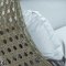 Wicker Hanging Double Egg Swing Chair ESCBG-57LGR by LeisureMod