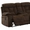 Maybell Motion Sectional Sofa CM6773BR in Brown Chenille Fabric