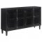 Sylvia Accent Cabinet 950780 in Black w/Glass Doors by Coaster