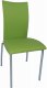 Green Bonded Leather Set of 4 Modern Dining Chairs