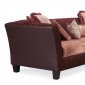 Two-Tone Fabric Traditional Sofa w/Optional Chair & Half