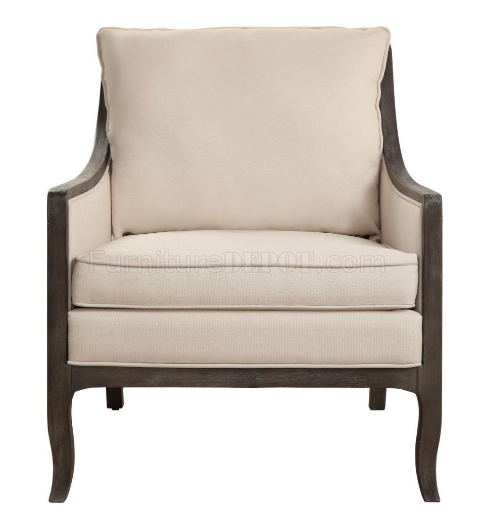 dark beige accent chair