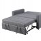 Vaiknock Adjustable Sofa LV00177 in Dark Gray Linen by Acme