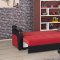 Divan Deluxe Sofa Bed in Red Fabric by Casamode w/Options