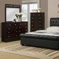 F9246 Bedroom 4Pc Set by Boss w/Leatherette Upholstered Bed