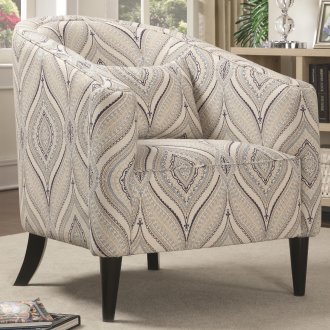 902405 Accent Chair in Printed Linen Fabric by Coaster