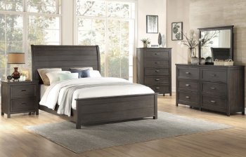 Hebron 5Pc Bedroom Set 1923 in Dark Cherry by Homelegance [HEBS-1923-Hebron]