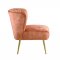 Sambell Accent Chair AC00126 in Burnt Orange Velvet by Acme