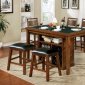 Lillian Counter Ht 2Pc Dining Set CM3154PT in Dark Oak w/Options