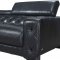 Hilton Sectional Sofa in Black Premium Leather by J&M